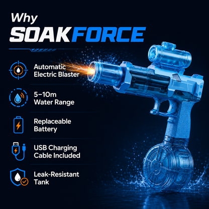 SOAKFORCE™ – Electric Water Blaster